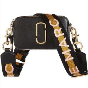 The Marc Jacobs Snapshot Bag Black and Gold